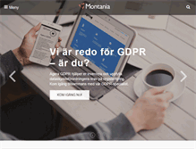 Tablet Screenshot of montania.se